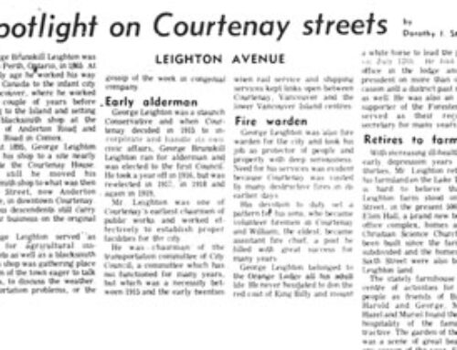 Courtenay Streets: Leighton Avenue